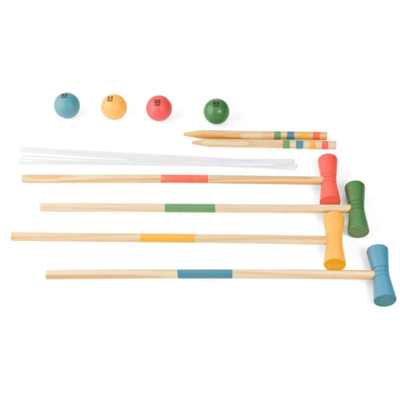 Krocket-Set aus Holz