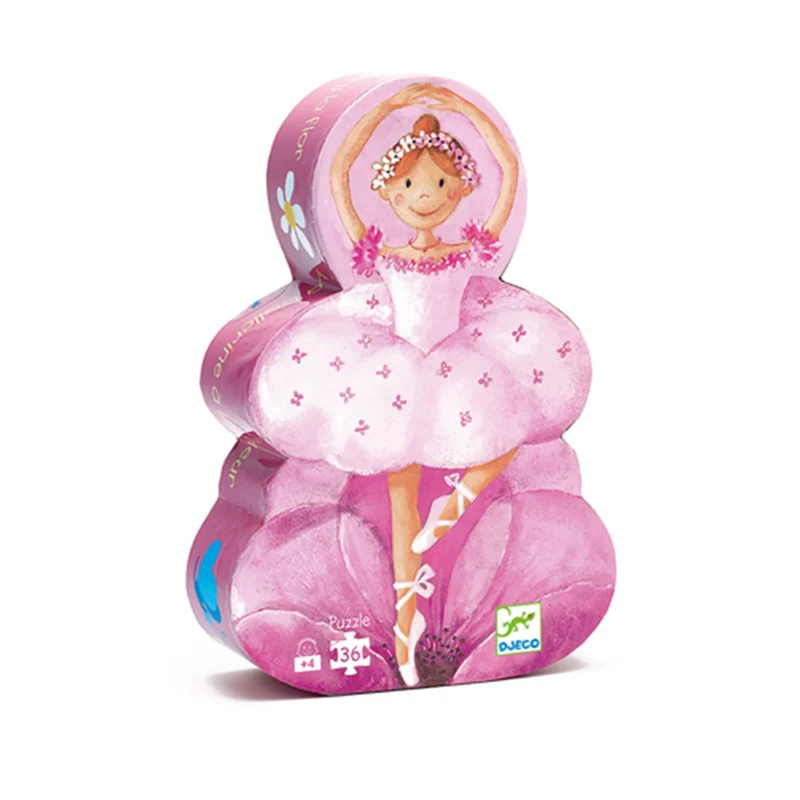 Djeco - Puzzle Die Ballerina mit der Blume 36 Teile