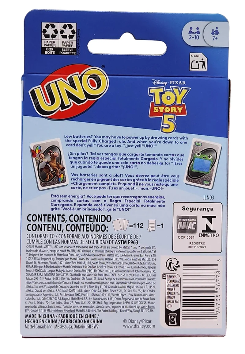 UNO - Disney - Toy Story 5