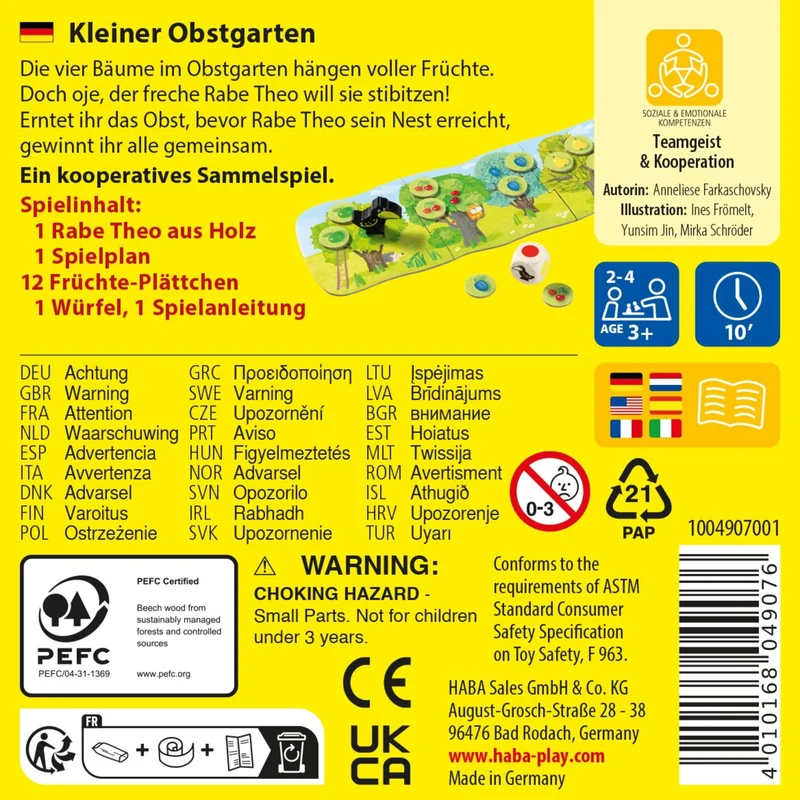 Kleiner Obstgarten, deutsch