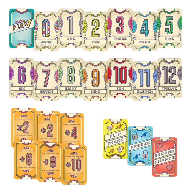 Flip 7 Card Game - Press Your Luck