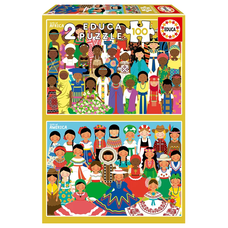 Girls of America & Girls of Africa (2x100pcs)