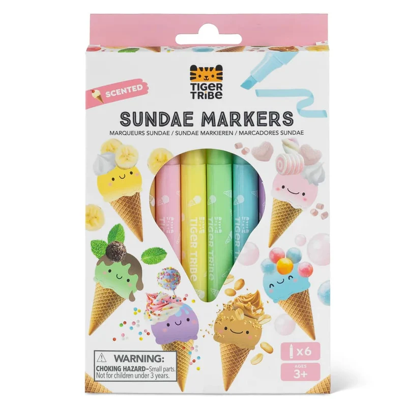Duftmarker-Set - Süße Desserts (6 Stück, auswaschbar)