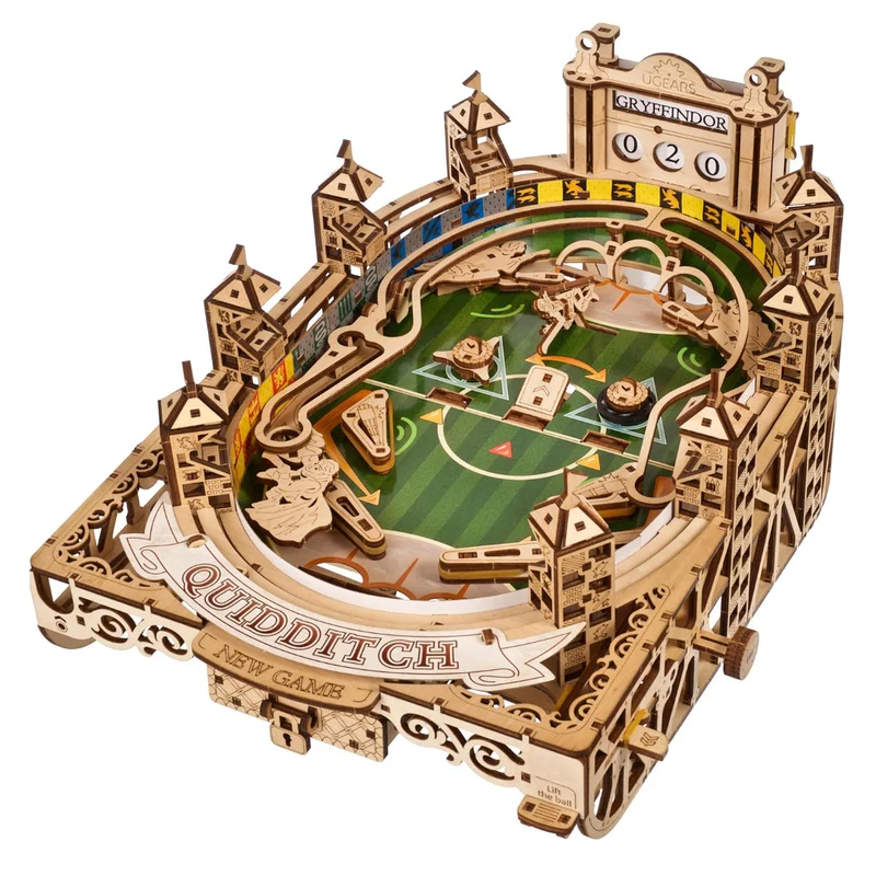 UGEARS 70231 – Harry Potter™ Quidditch™ Flipper – Mechanisches 3D-Holzpuzzle
