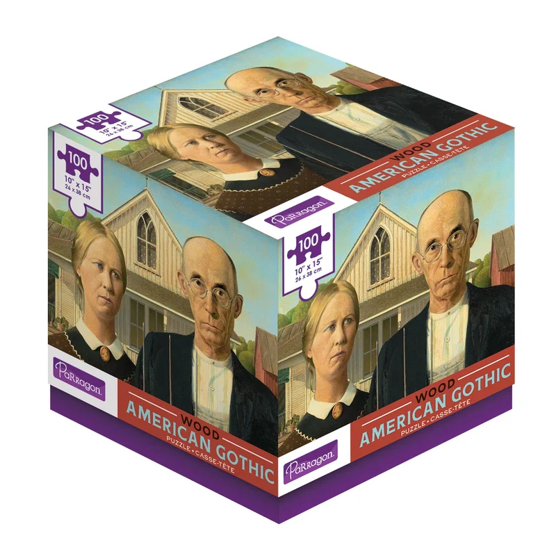 Cube - Wood American Gothic (100pcs)