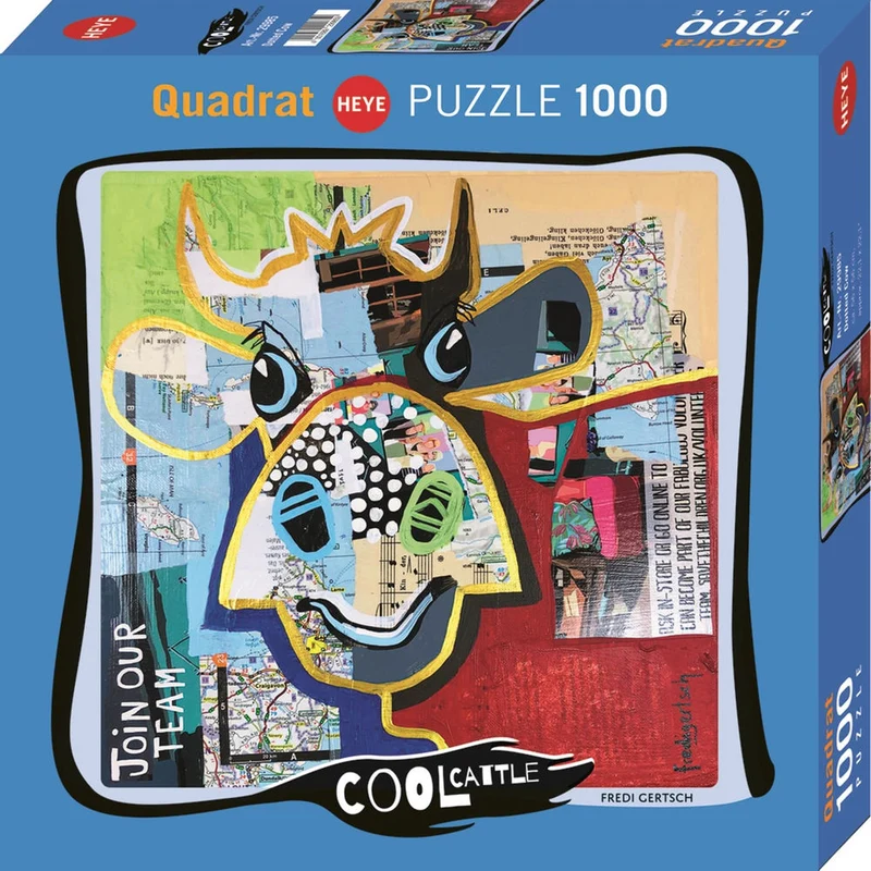 Puzzle Dotted Cow Square, 1000 Teile