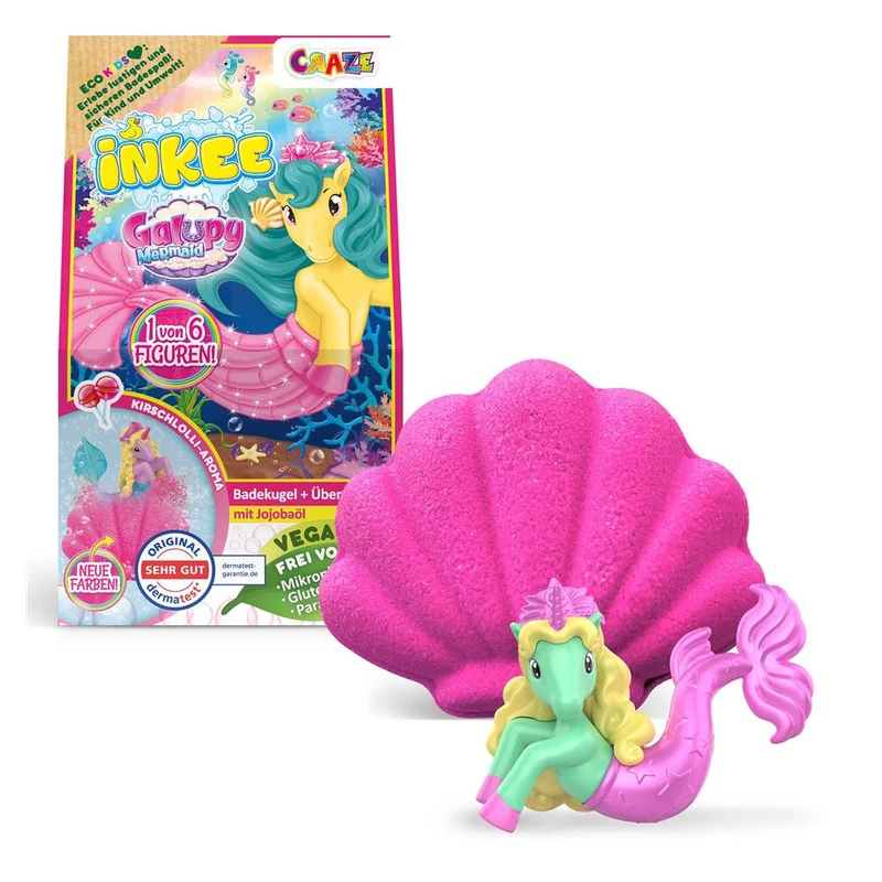 Inkee Suprise Badebombe Galupy Mermaid Box