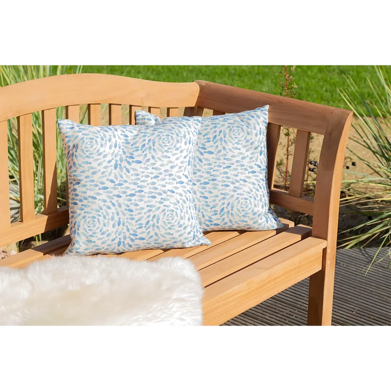 Teak-Gartenbank Wave