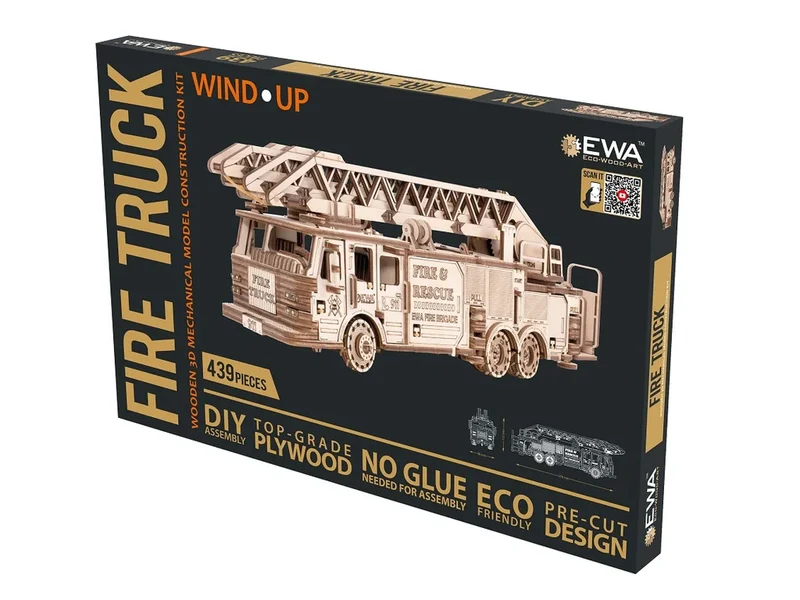 EWA - 3D Feuerwehrauto - Holzbausatz
