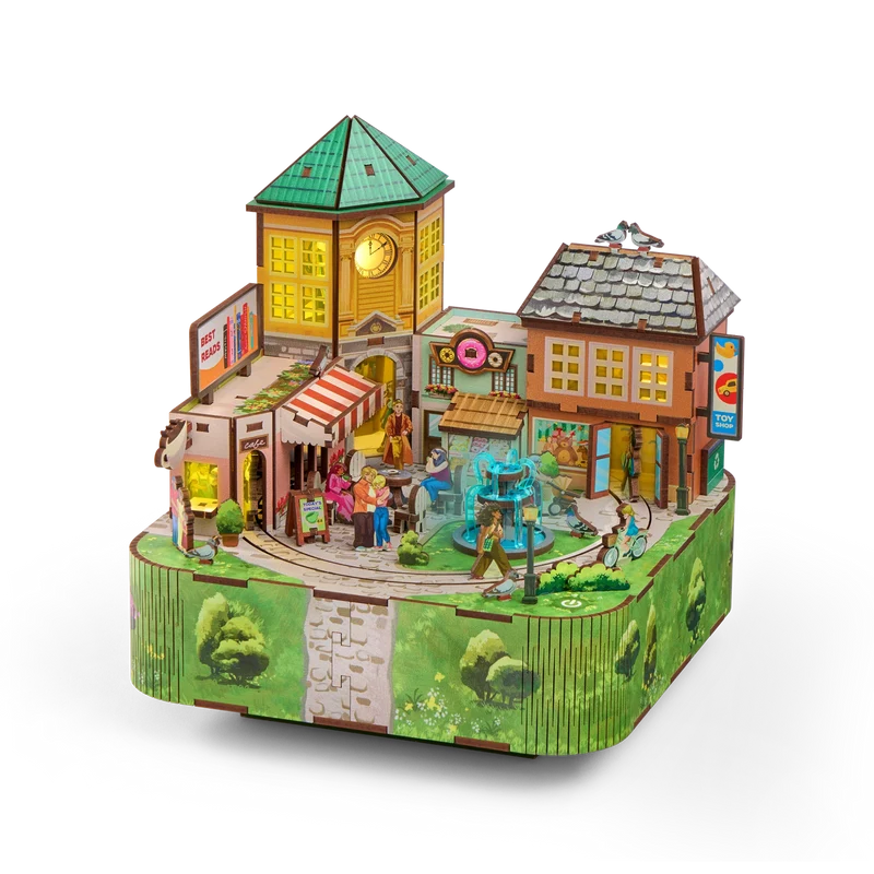 3D MiniScapes™ - Town Square (WOOD)