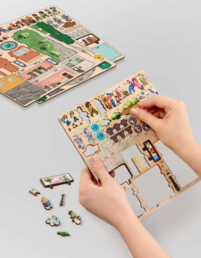 3D MiniScapes™ - Town Square (WOOD)