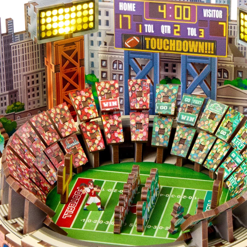 3D MiniScapes™ - Football Stadium (WOOD)