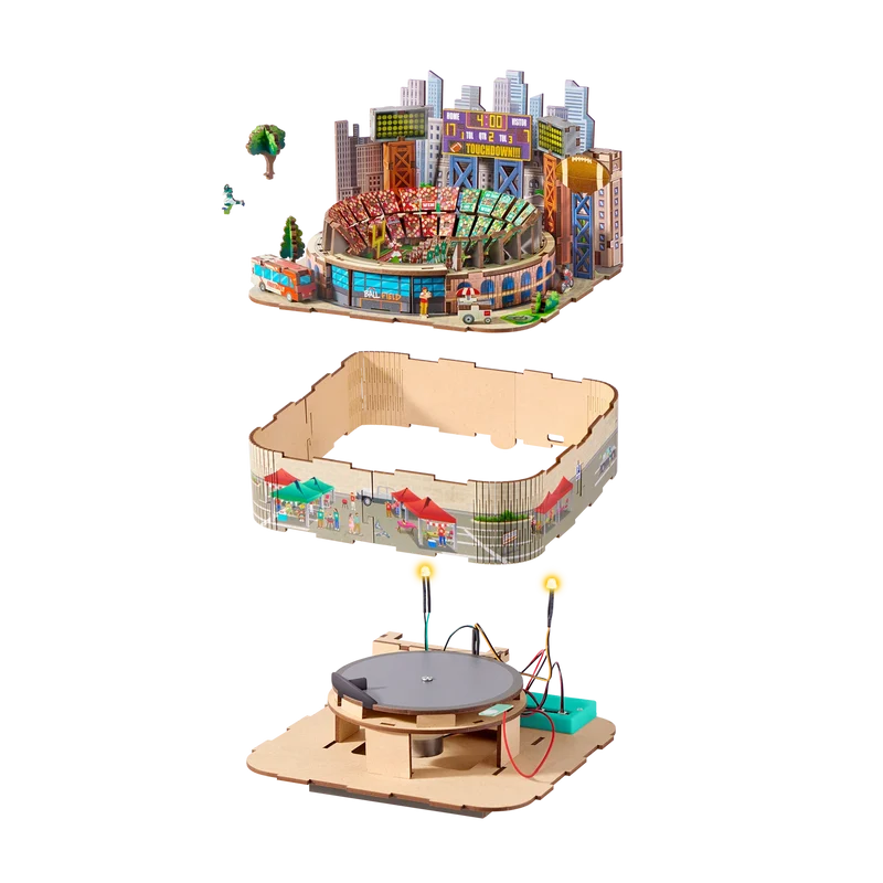 3D MiniScapes™ - Football Stadium (WOOD)