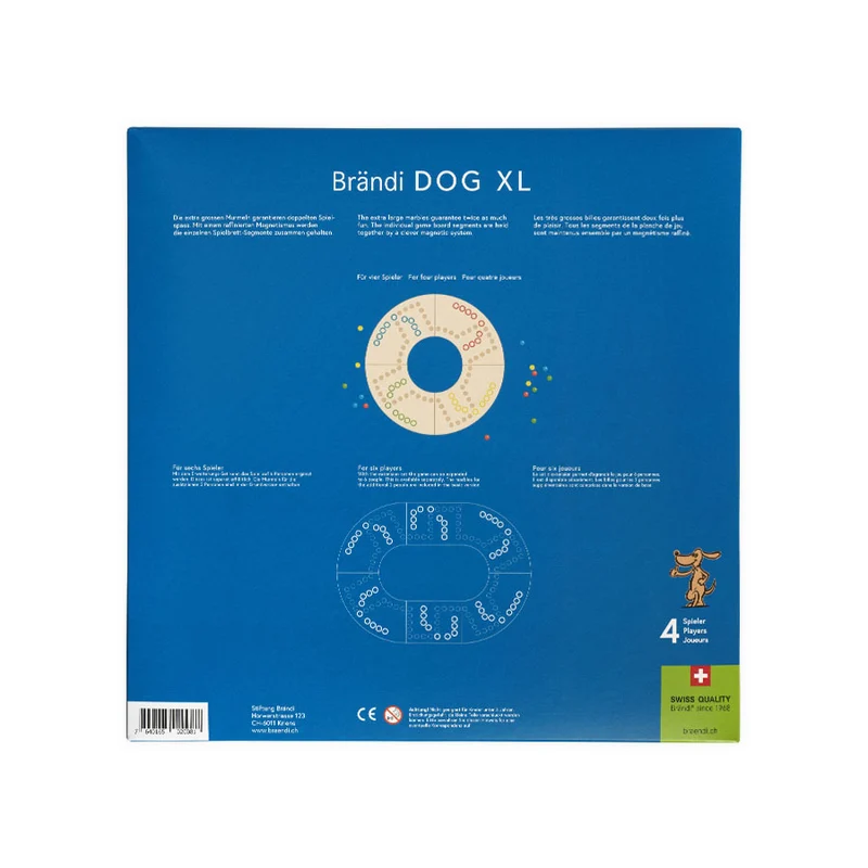 Brändi Dog – XL 4er – Das Kultspiel eine Nummer grösser