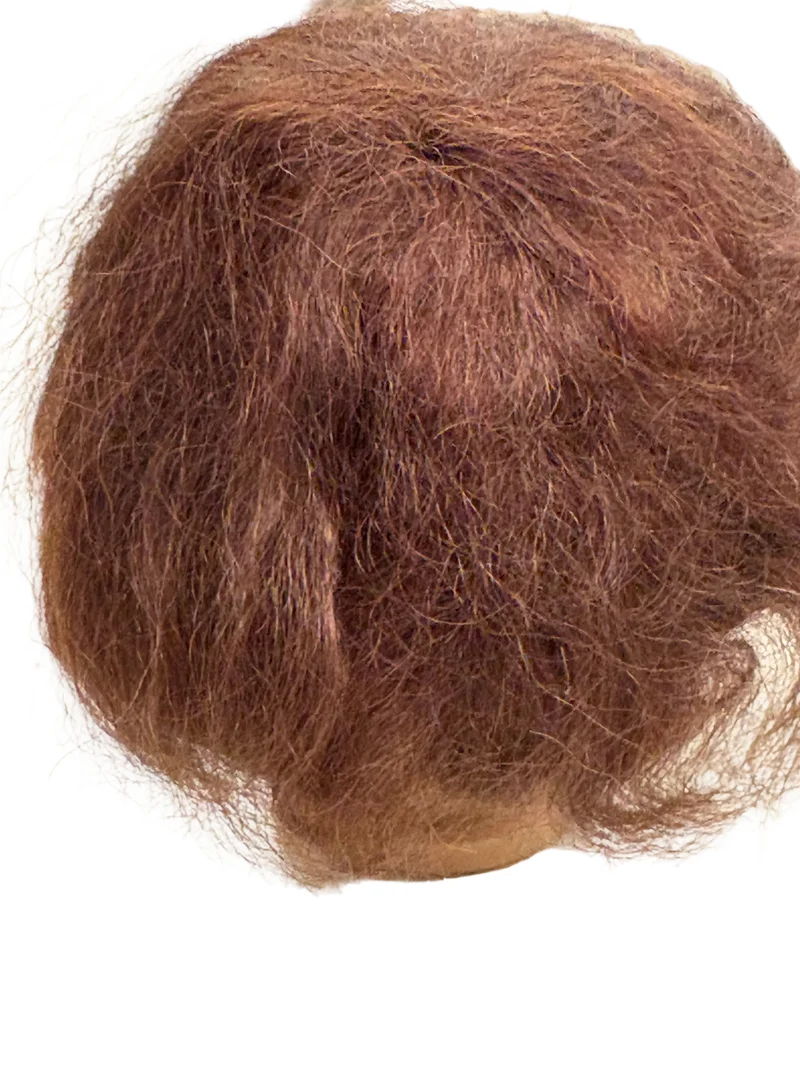 Puppenperücke, Mohair, Kurz , Gr. 29 Dunkelbraun