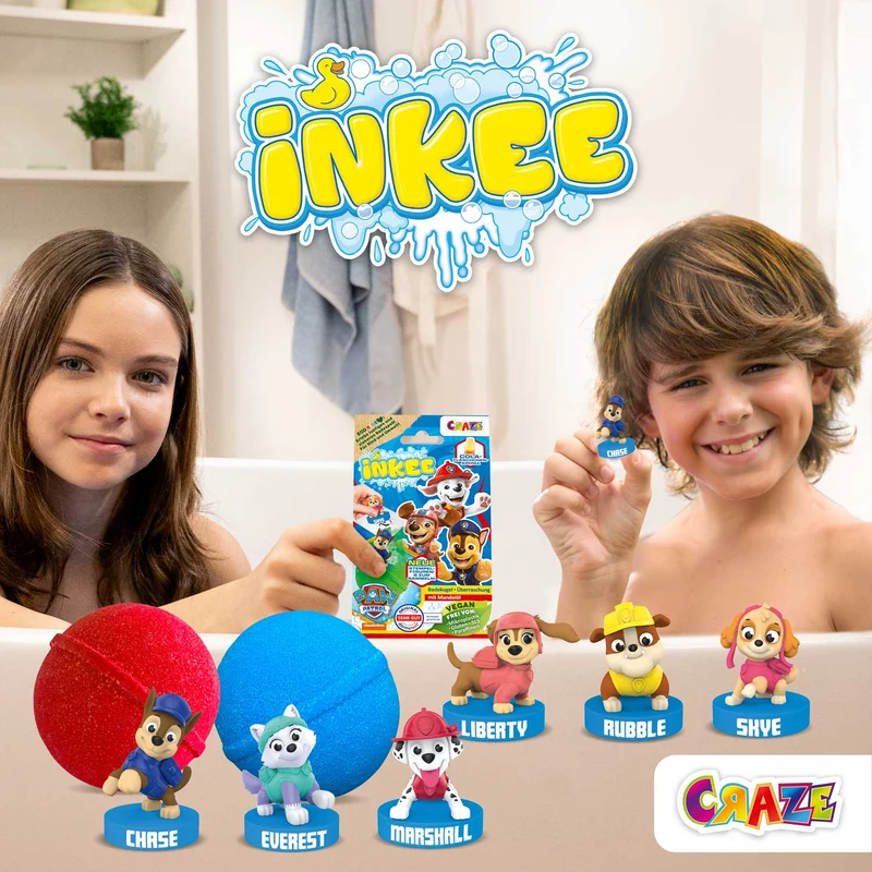 Inkee Überraschungs-Badekugel Paw Patrol
