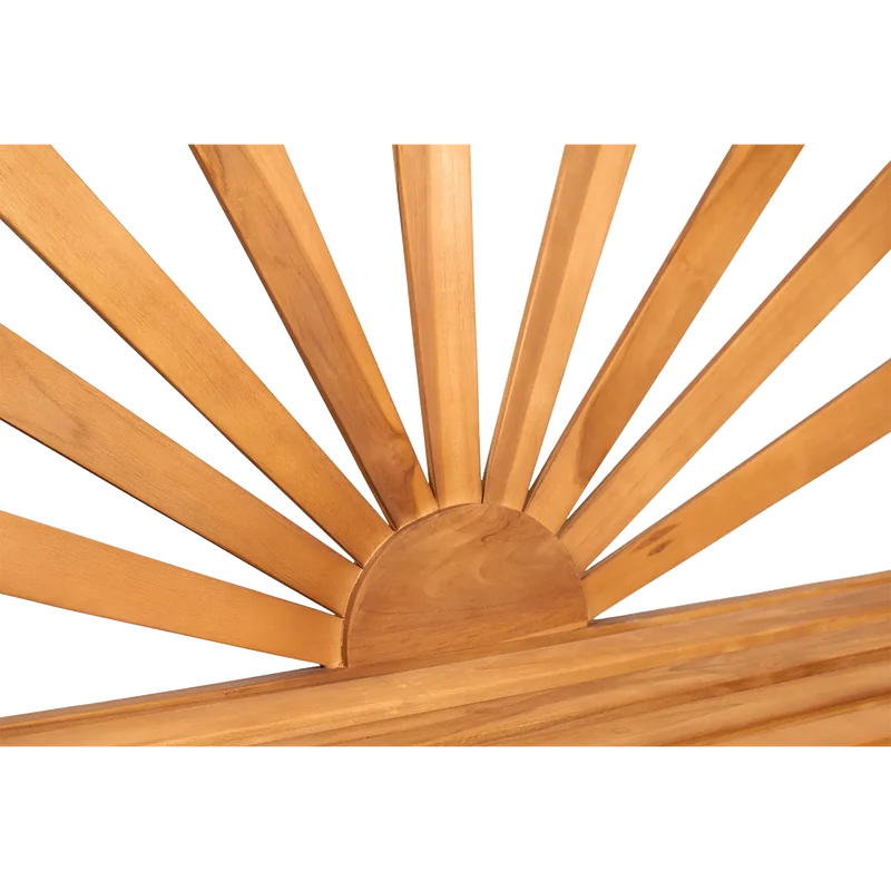 Teak-Gartenbank Sonne