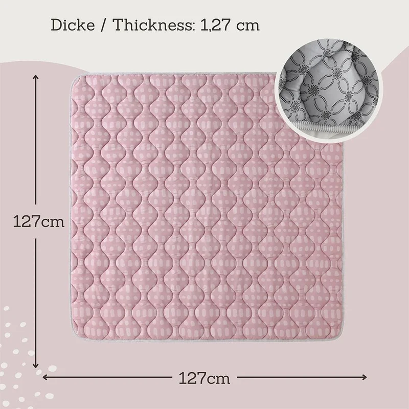 * Hakuna Matte Krabbeldecke, Hygge, 1.27 x 1.27 m, Blush