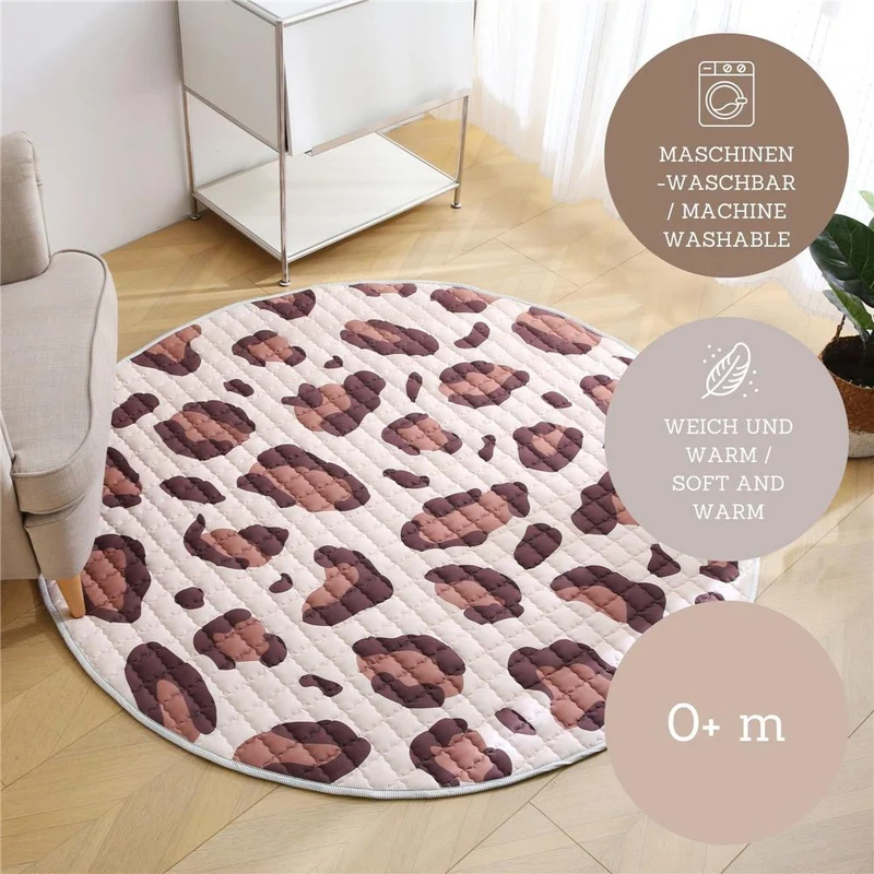 * Hakuna Matte Krabbeldecke, Wild Cat Natural, Ø 1.5 m