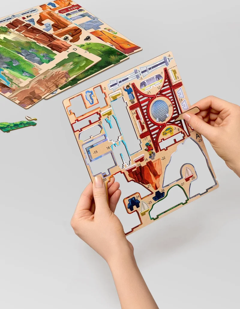 3D MiniScapes™ - National Landmarks (WOOD)