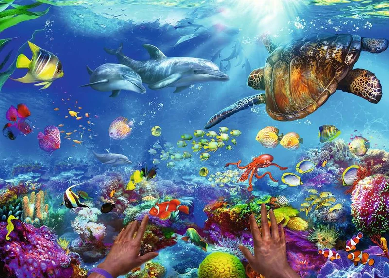 PFG Ravensburger Snorkeling (1000pcs) (Usage/Used - PUZZLES FOR GOOD)