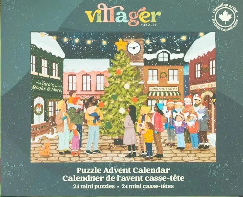 Advent Calendar - Welcome to the Holiday Village, Tara Younggren (24x100pcs)