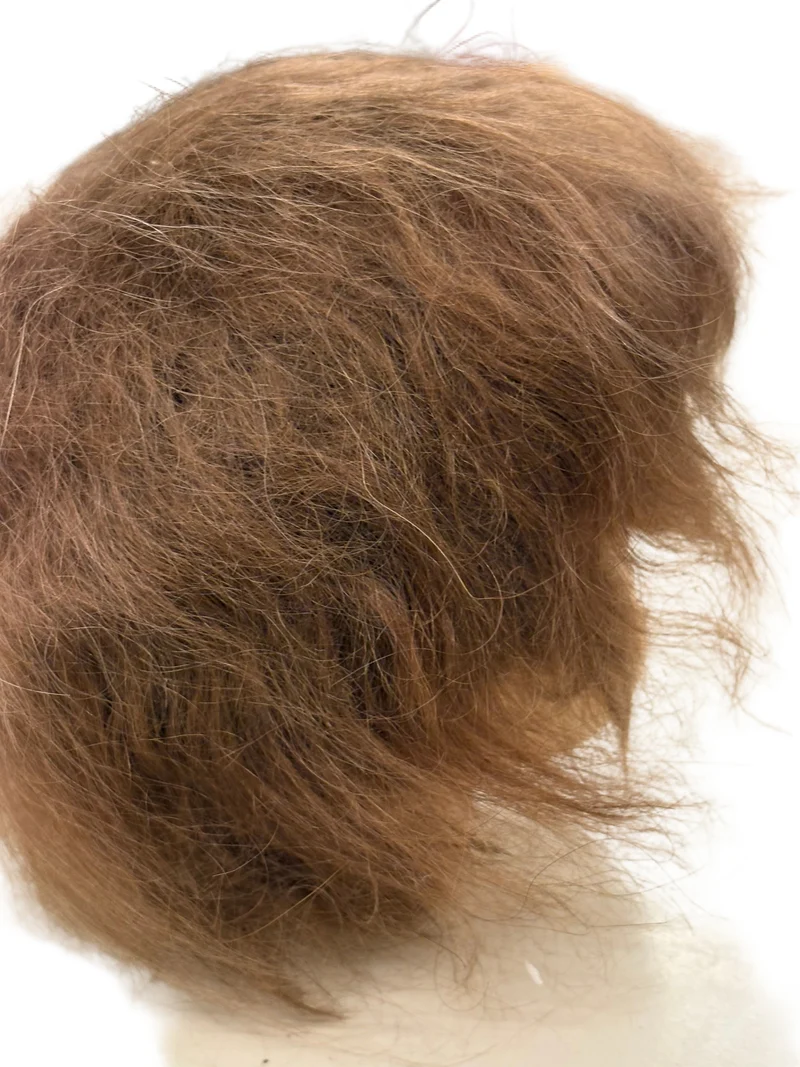 Puppenperücke, Mohair, Kurz, Gr. 34 Braun