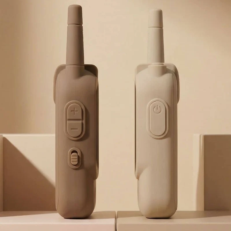 Video-Walkie-Talkie-Set – KidTooki Beige & Braun (2er-Set)