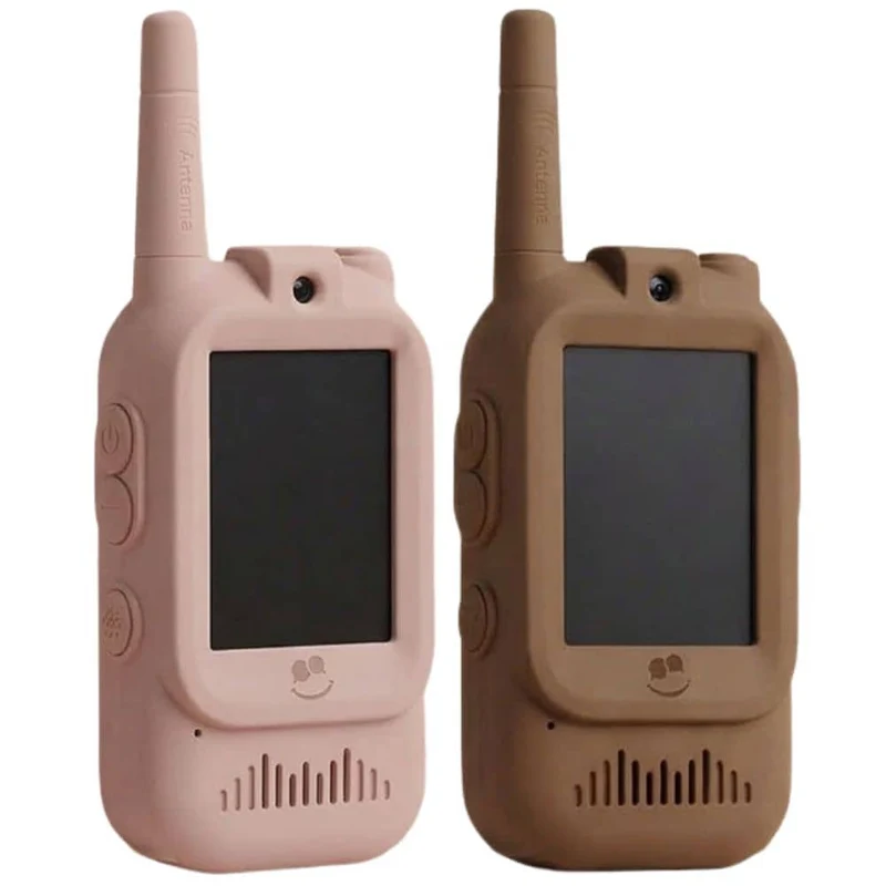 Video-Walkie-Talkie-Set – KidTooki Rosa & Braun (2er-Set)