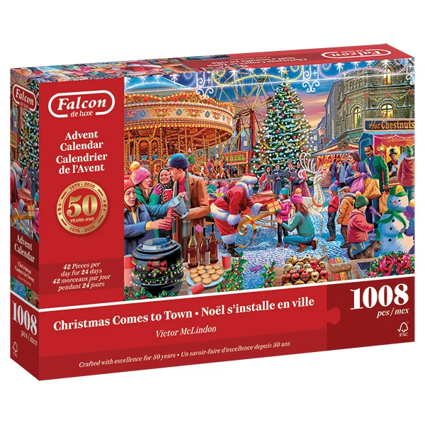 DMG Advent Calendar - Christmas Comes to Town, Vic McLindon (1008pcs) (DAMAGED BOX)