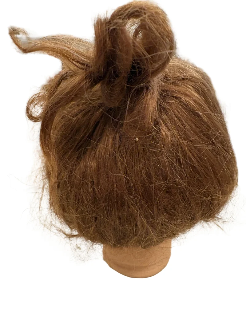 Puppenperücke, Mohair, Kurz, Gr. 28-29 Rotbraun