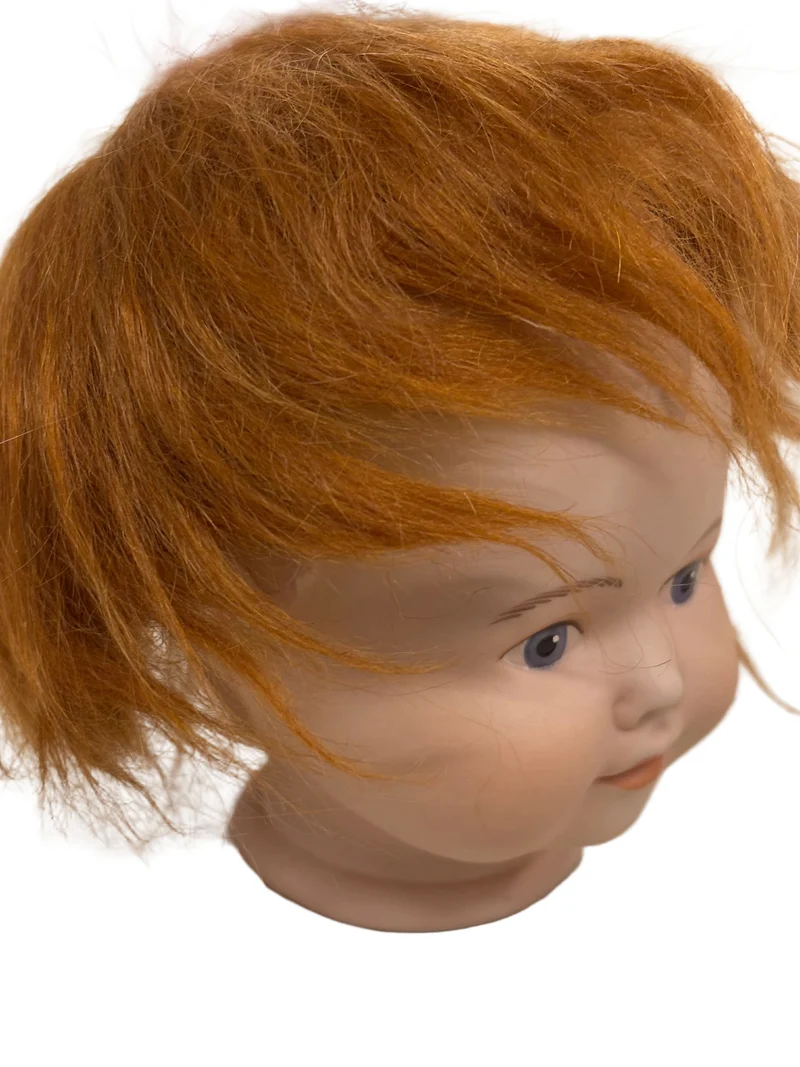 Puppenperücke, Mohair, Kurz, Gr. 24 Rotblond und Braun