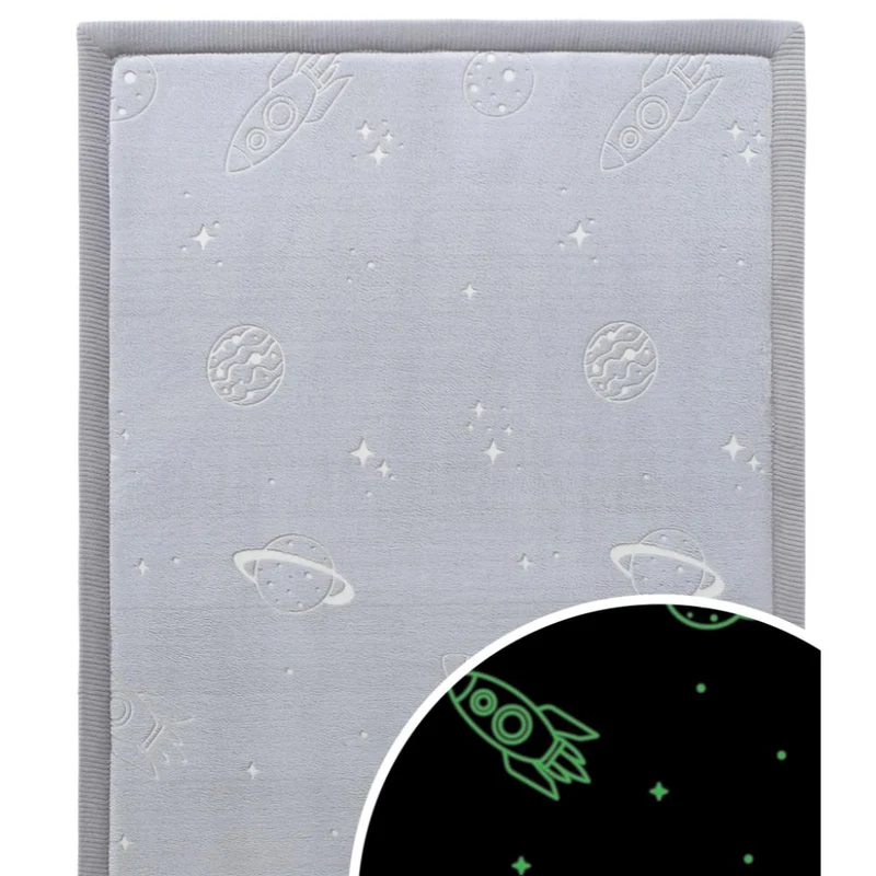 Hakuna Matte Samtmatte, Glow in the Dark Wolke Spielmatte 1.7 x 1.2 m, Planets