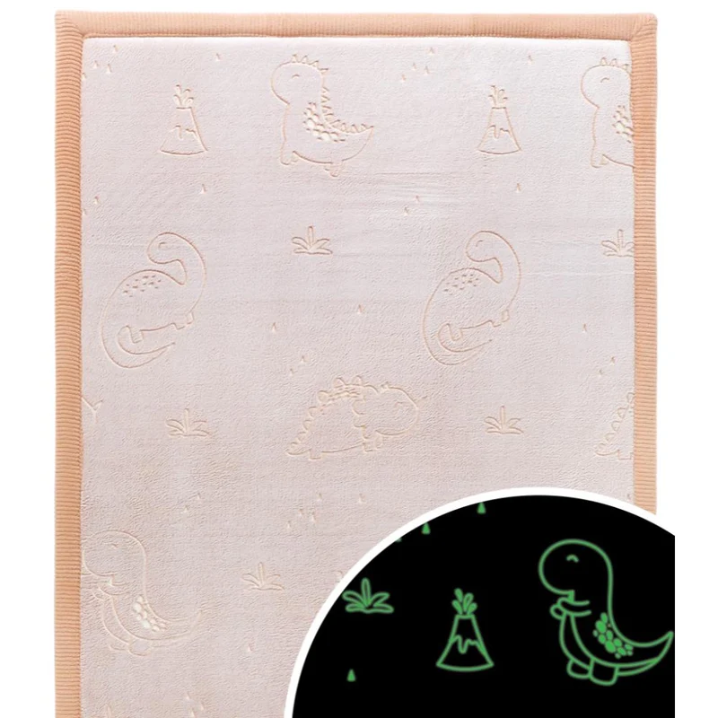 Hakuna Matte Samtmatte, Glow in the Dark Wolke Spielmatte 1.7 x 1.2 m, Dinosaurs