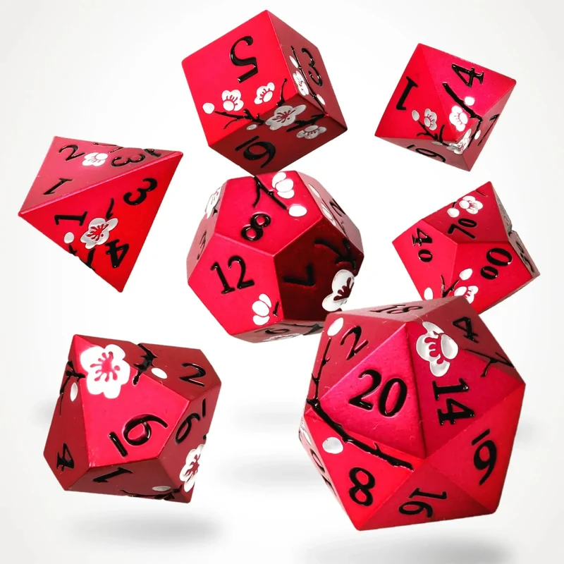 Dawn Blossom Metal Rpg Dice Set, sprachunabhängig