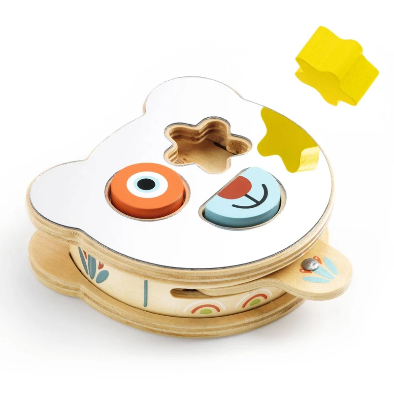 Holz-Sortierspielzeug mit Spiegel – Baby Boomi