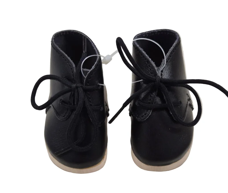 Puppen Schuhe aus Holz und Kunst Leder