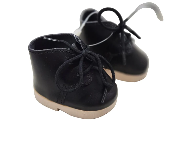 Puppen Schuhe aus Holz und Kunst Leder