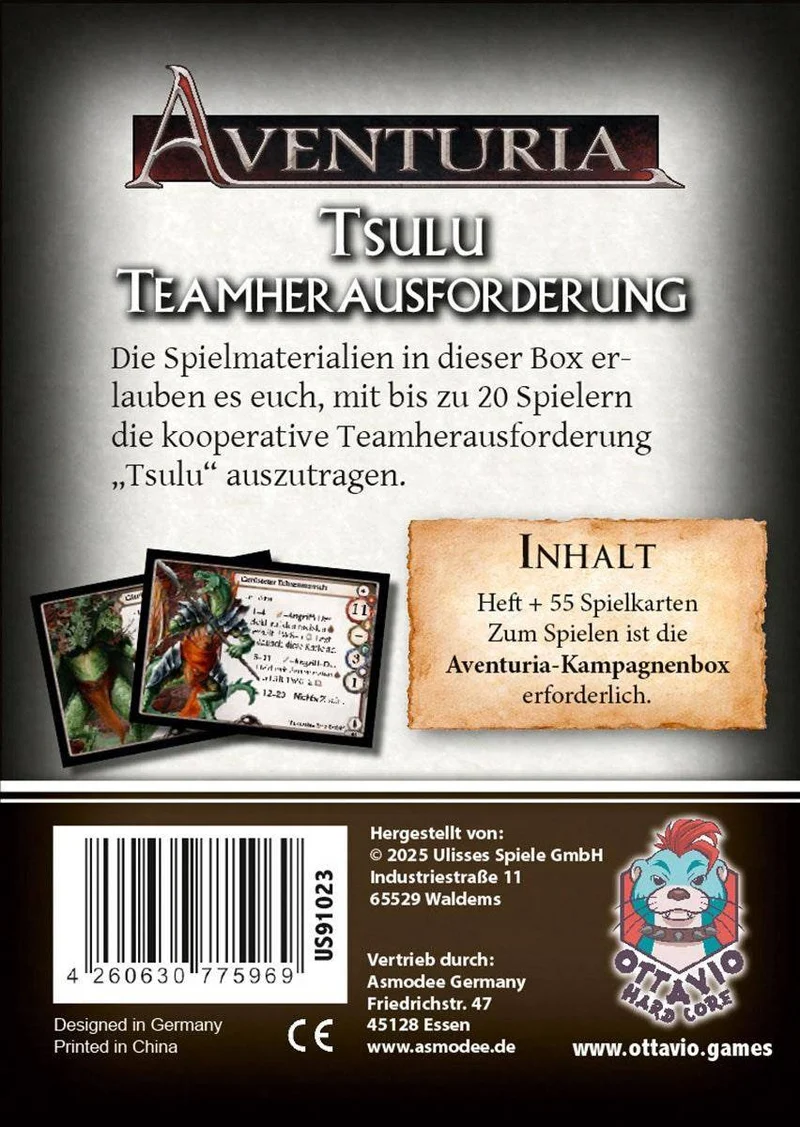 Aventuria – Teamherausforderung: Tsulu, deutsch (Erw.)