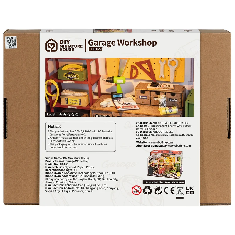 Robotime Garage Workshop DG165