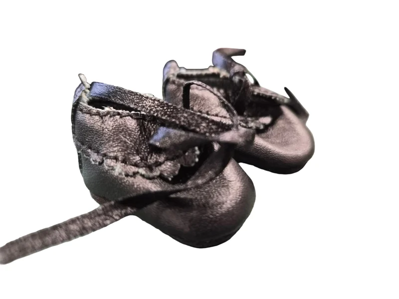 Heidi Ott Puppen Schuhe Schwarz 4 cm – Kunstleder