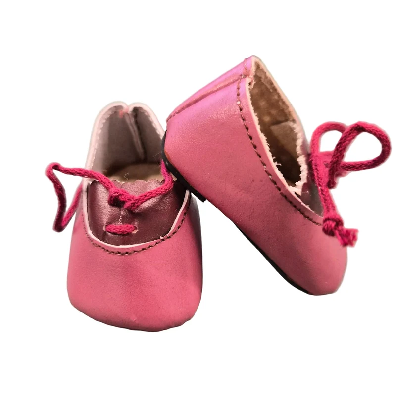 Puppen Schuhe Bordeaux Rot 6 cm & 6,5 cm – Kunstleder