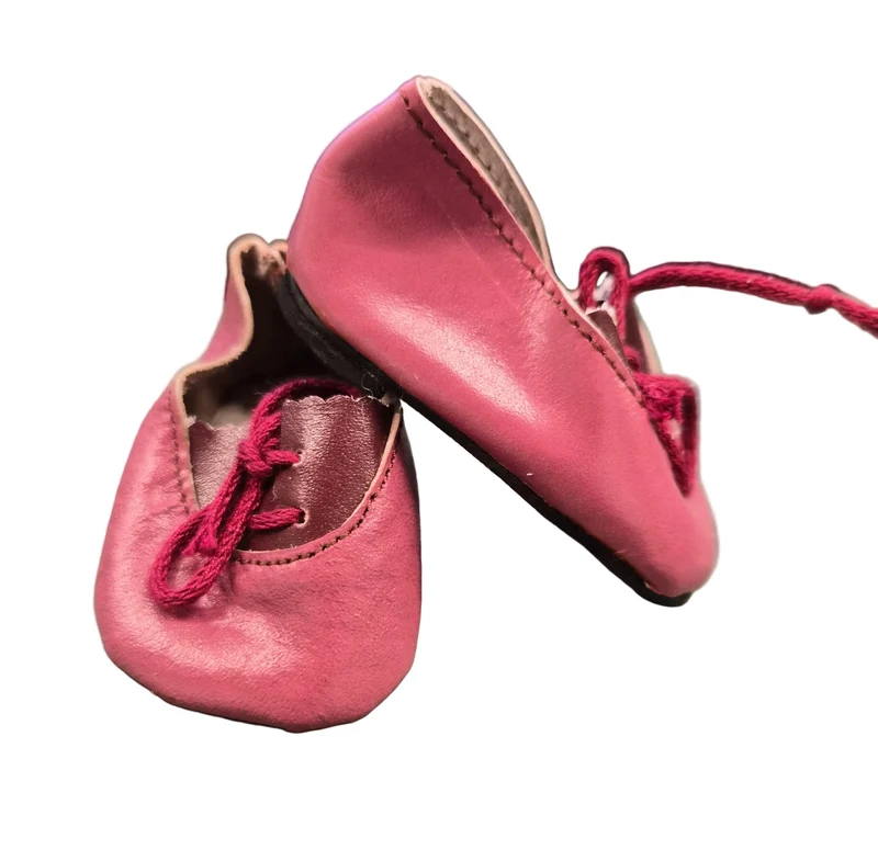 Puppen Schuhe Bordeaux Rot 6 cm & 6,5 cm – Kunstleder