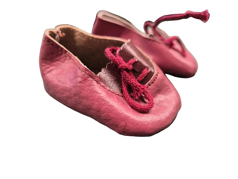 Puppen Schuhe Bordeaux Rot 6 cm & 6,5 cm – Kunstleder