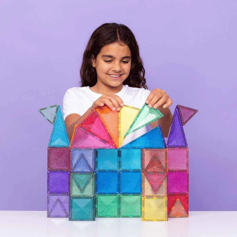 Magnetklötze – Glitter Castle Pack 48 Teile