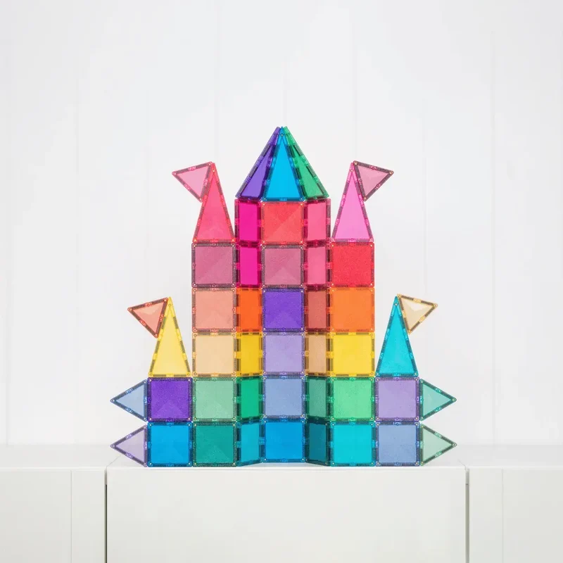 Magnetklötze – Glitter Castle Pack 48 Teile