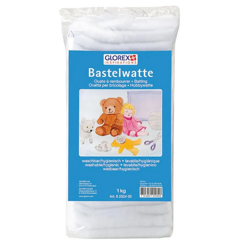 Glorex - Füllwatte weiss, 1 kg