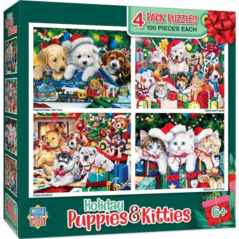 Holiday Puppies & Kitties Multipack (4x100pcs)