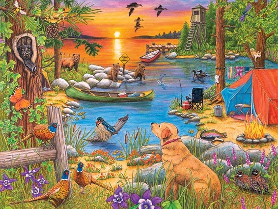 Camping at Sunset Cove (275 large)