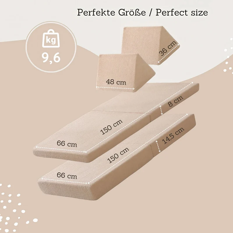 Hakuna Matte Kindersofa Teddy, modular, beige